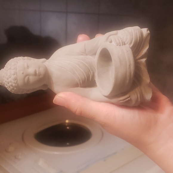 grey buddah tealightcandle peice - Picture 2 of 4